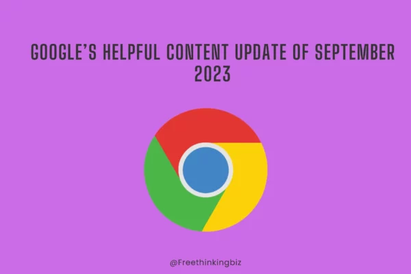 Google's helpful content update September 2023